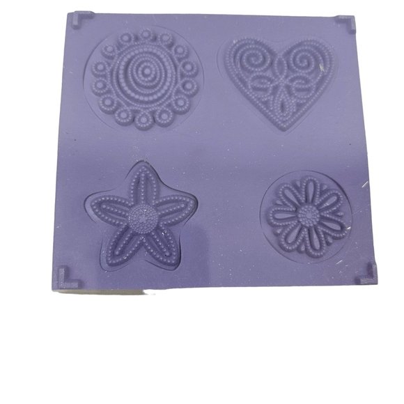 Stampin Up Polka Dot Punches Set Rubber Stamps Wood Mount Scrapbooking Craft - Picture 7 of 7